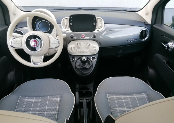 Fiat 500 cena 40900 przebieg: 36000, rok produkcji 2018 z Kuźnia Raciborska małe 191